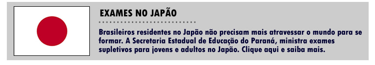 Exames Supletivos no Jap&atilde;o